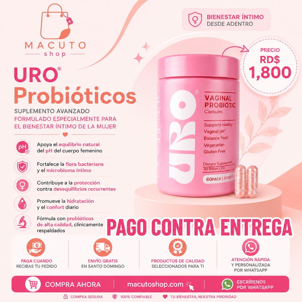 URO Probióticos para la Salud Íntima Femenina