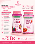 Gomitas Multivitamínicas + Pelo, Piel y Uñas Biotin