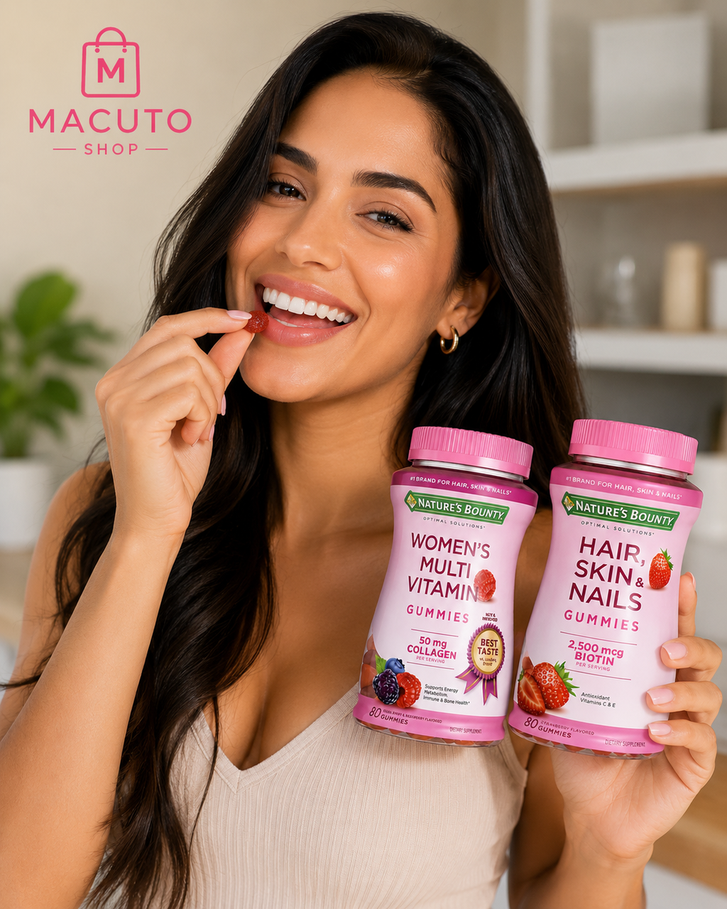 Gomitas Multivitamínicas + Pelo, Piel y Uñas Biotin