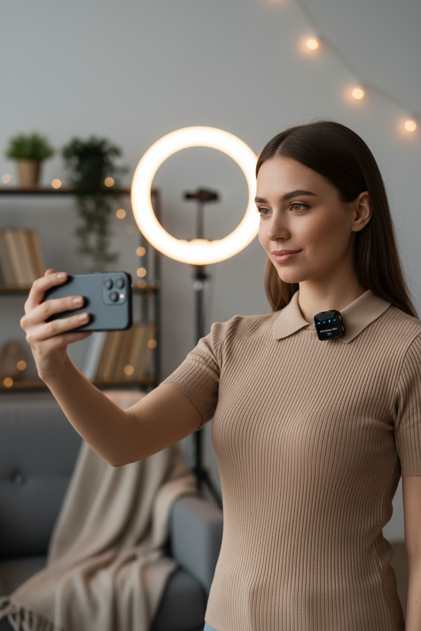 Micrófono Inalámbrico Wireless SX23 - Creador de contenido